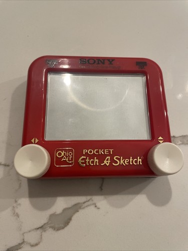 Vintage red pocket etch - pocket, a